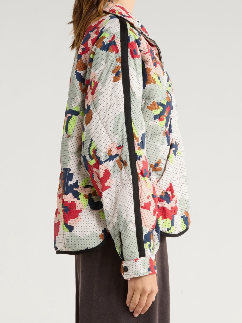 NWT Free People Movement Packable Quilted Bomber Jacket Multicolor - Picture 11 of 12